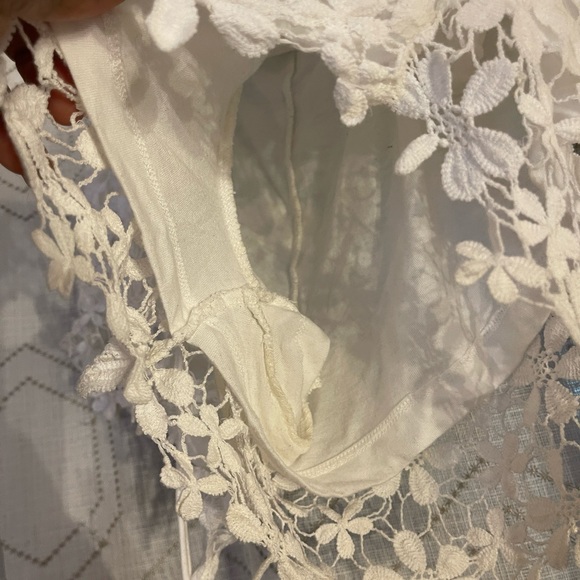 Women’s Lace Swim Cover up Pull On Shorts w/drawstring waist WORN 1X - Picture 3 of 8